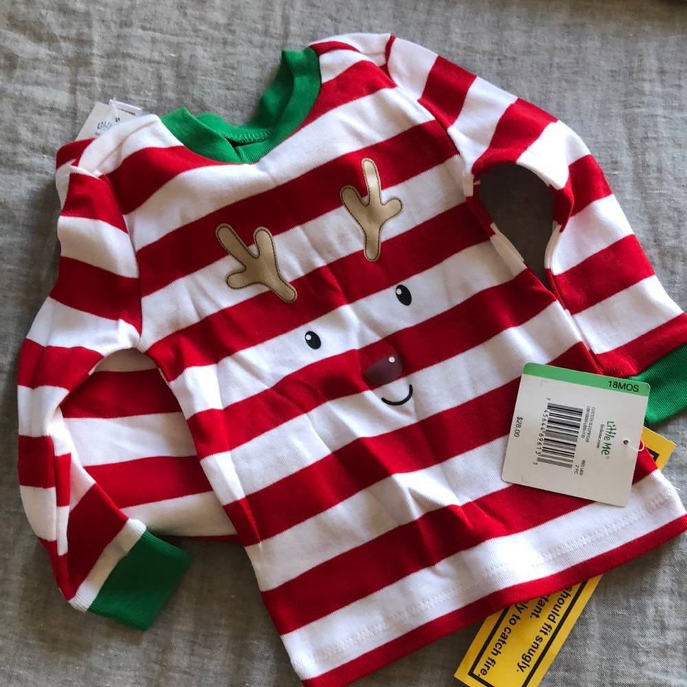 Little Me 18mo reindeer pjs